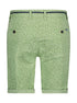 Leaf Print Cotton Shorts - Green
